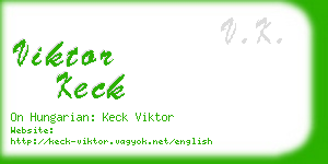 viktor keck business card